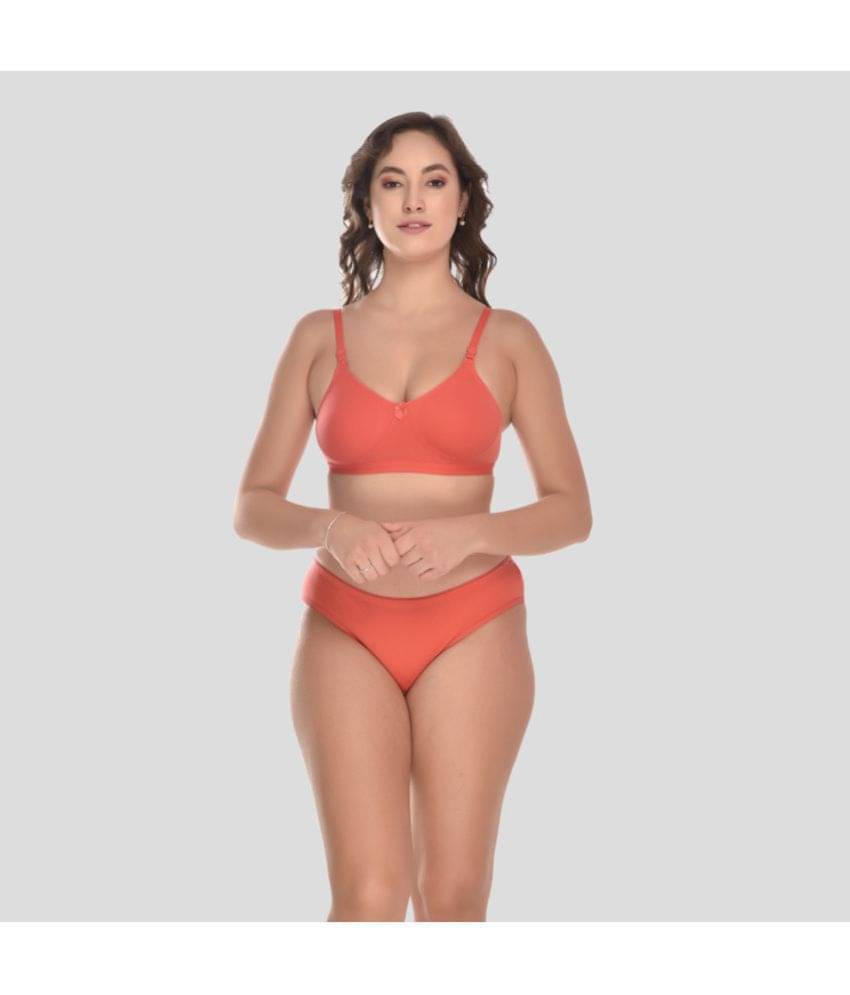     			Viral Girl Cotton Women's Bra & Panty Set ( Fluorescent Orange ) NA