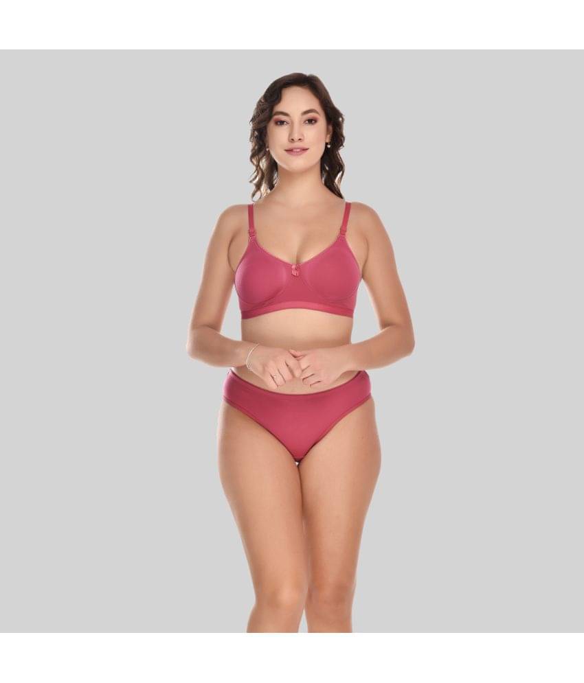     			Viral Girl Cotton Women's Bra & Panty Set ( Rust ) NA
