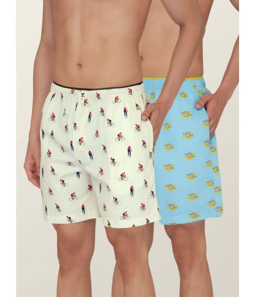 XYXX Pack of 2 Cotton Blend Boxers For Men's ( Multicolor ) XYXX Pack of 2 Cotton Blend Boxers For Men's ( Multicolor )