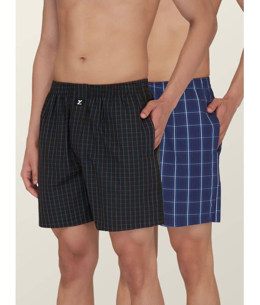 XYXX Pack of 2 Cotton Blend Boxers For Men's ( Multicolor )