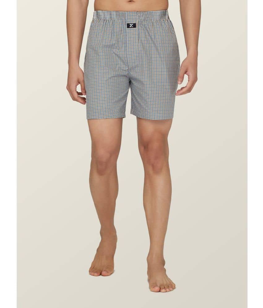XYXX Pack of 1 Cotton Blend Boxers For Men's ( White )