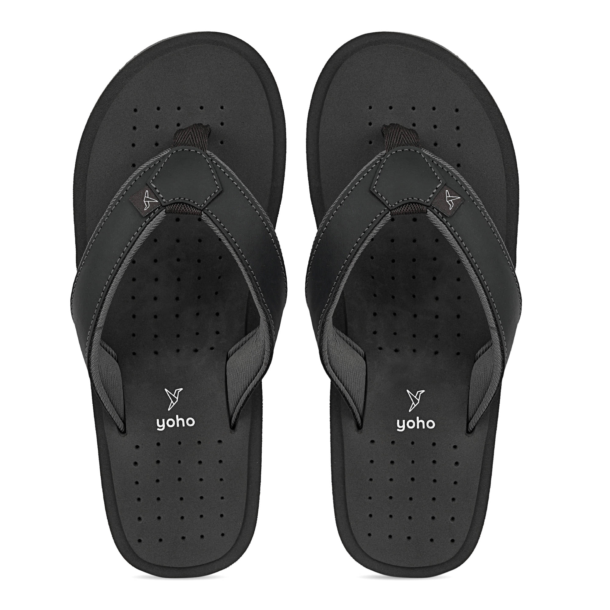     			Yoho Dark Grey Men's Thong Flip Flop