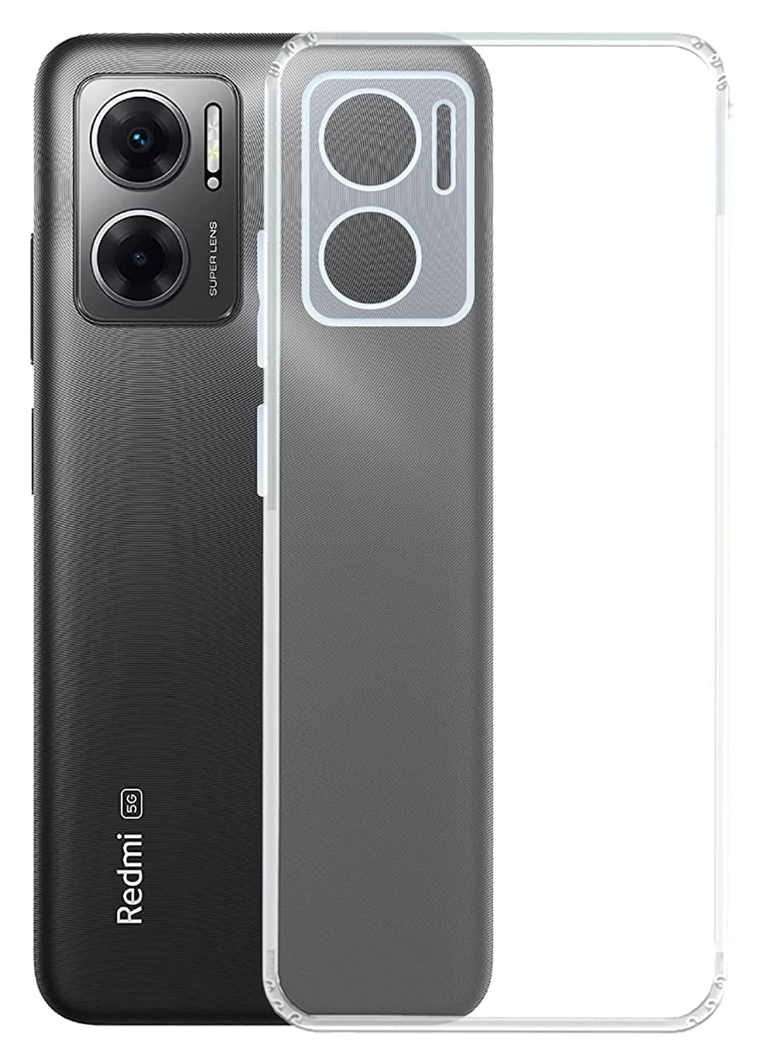 ZAMN - Transparent Silicon Silicon Soft cases Compatible For Redmi 11 Prime 5G ( Pack of 1 )