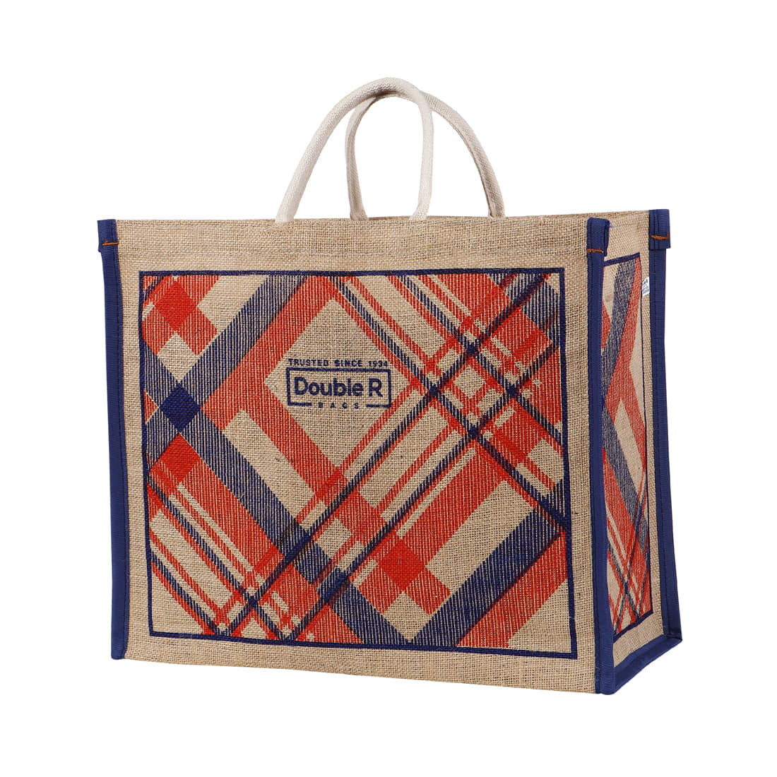 Double R Bags - Red Jute Shopping Bag - Handbags | Buy online on ZillyBuy