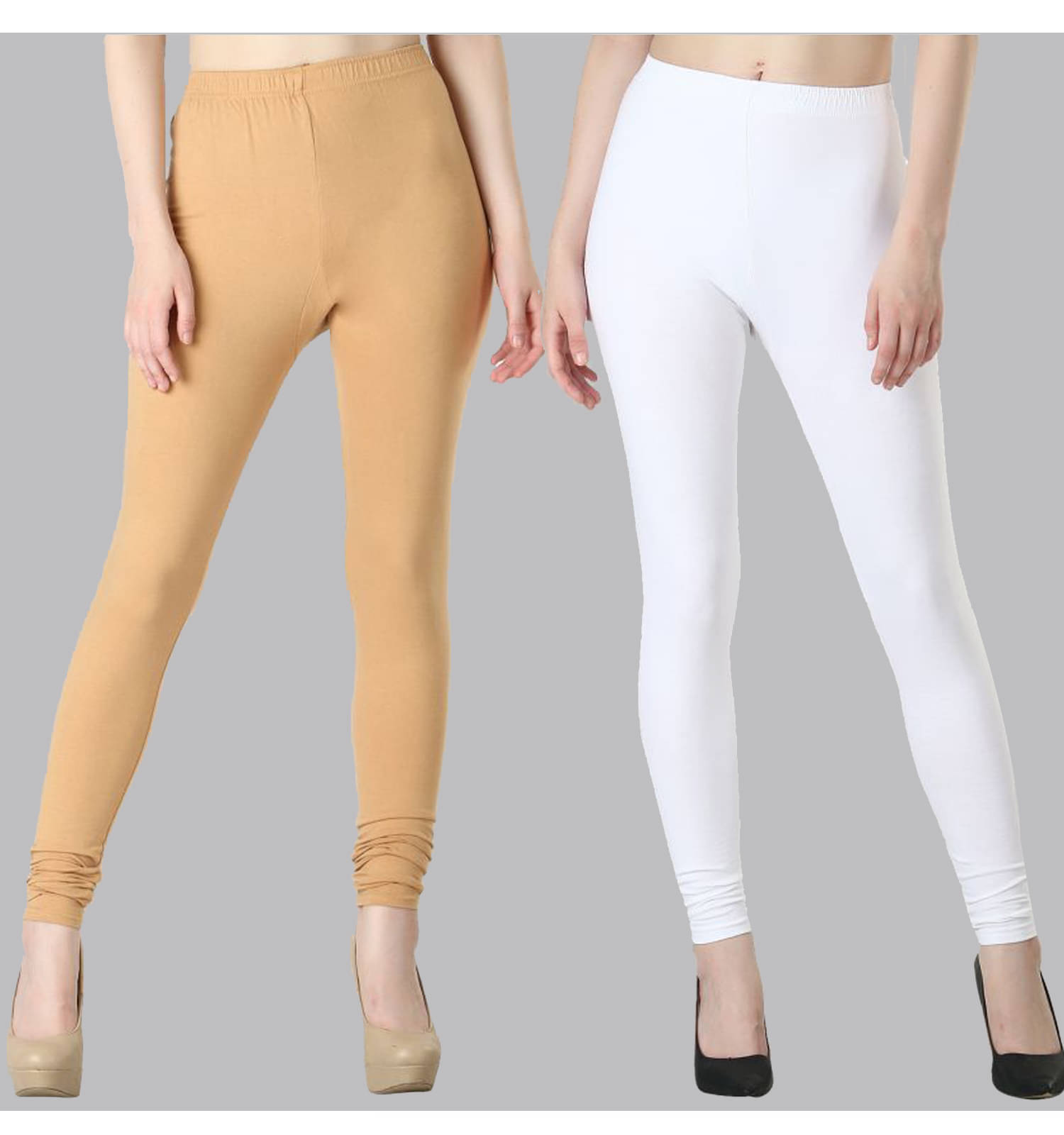     			FnMe - Multicolor Cotton Women's Leggings ( Pack of 2 )