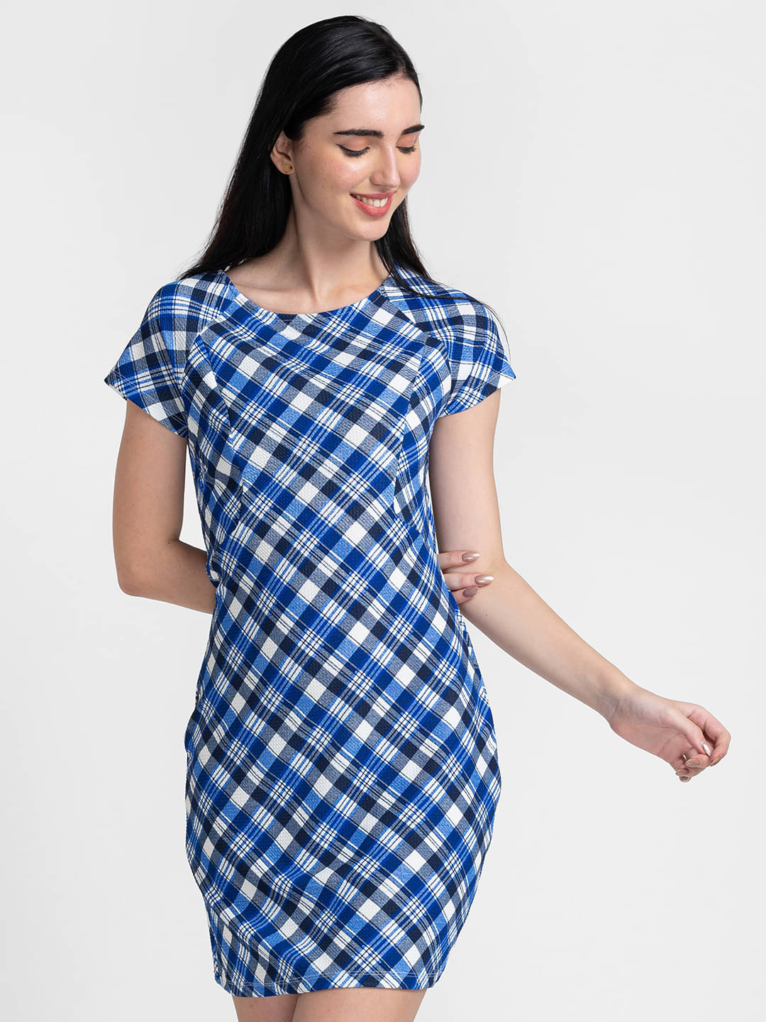     			Globus - Blue Polyester Women's Bodycon Dress ( Pack of 1 )