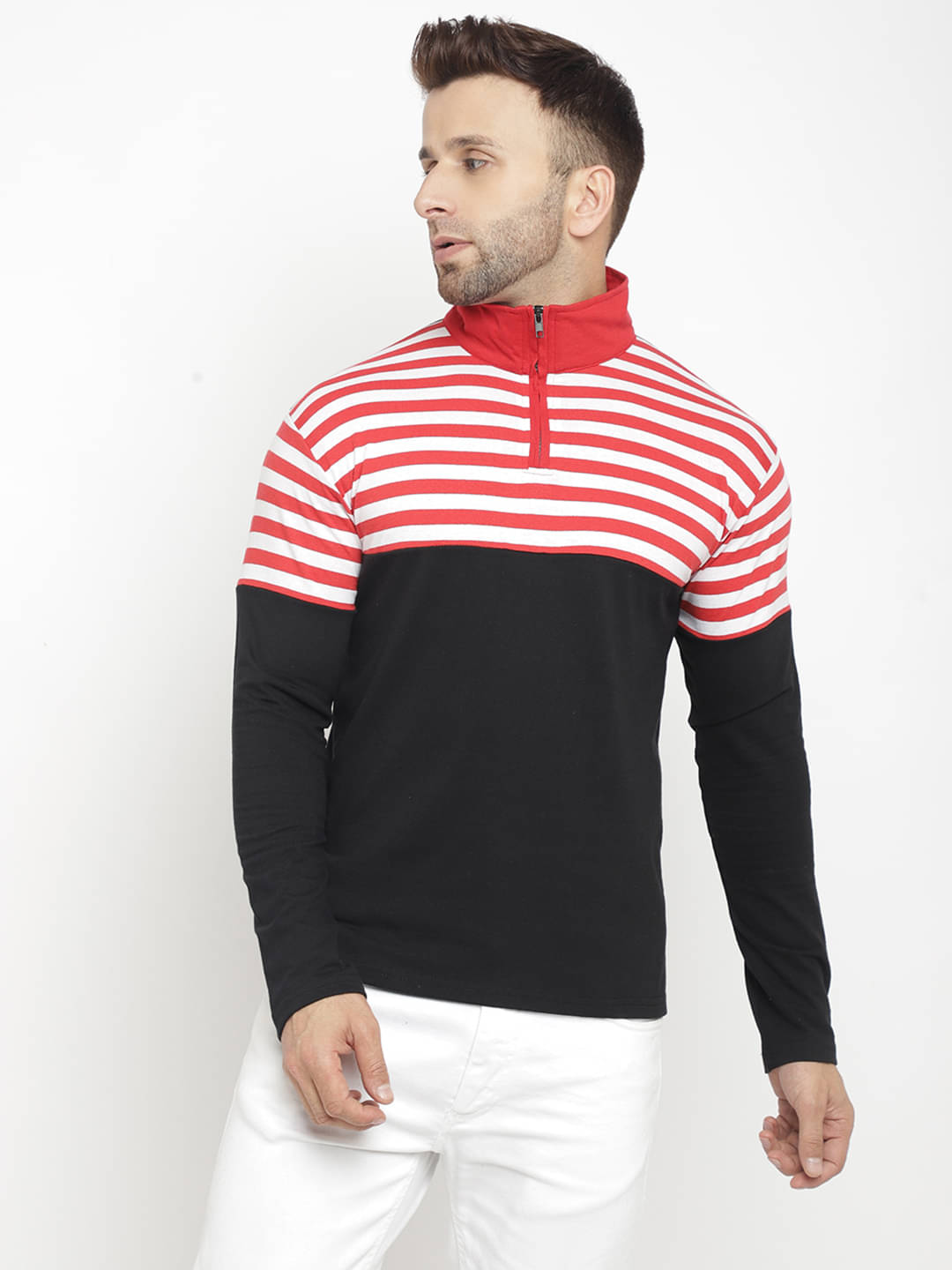     			Gritstones Pack of 1 Cotton Blend Regular Fit Men's T-Shirt ( Red )