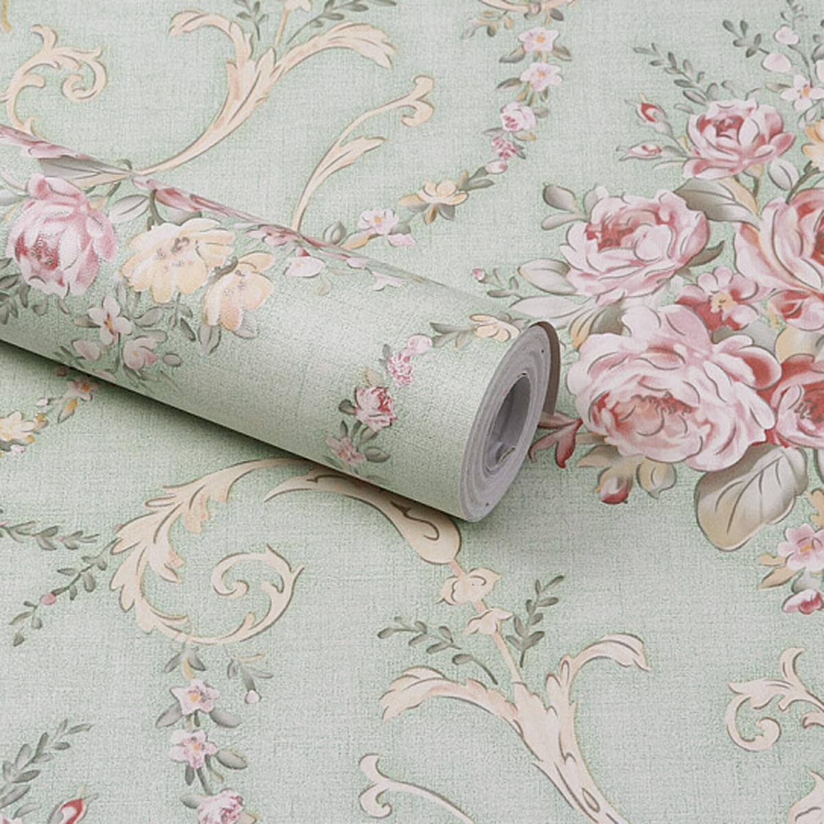 KAAF - Floral Wallpaper ( 40 x 250 ) cm ( Pack of 1 )