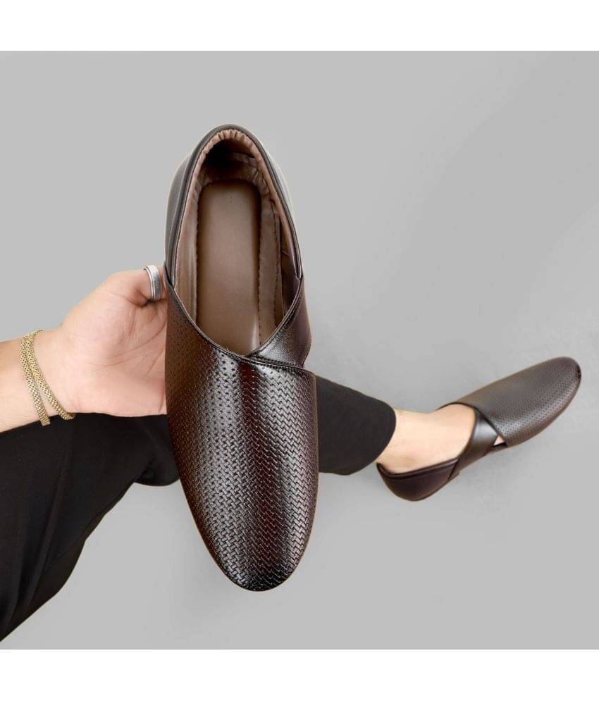     			MARKRANGE - Brown Men's Slip-on Shoes