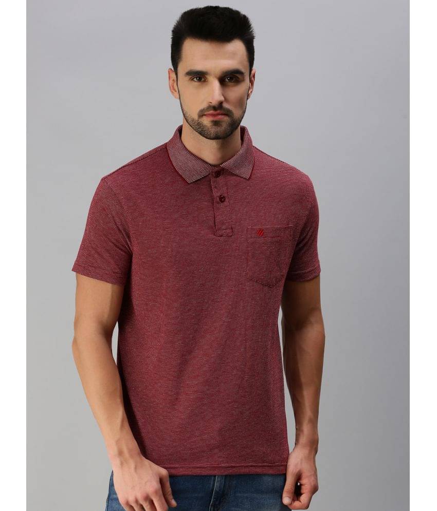     			ONN - Wine Cotton Blend Regular Fit Men's Polo T Shirt ( Pack of 1 )