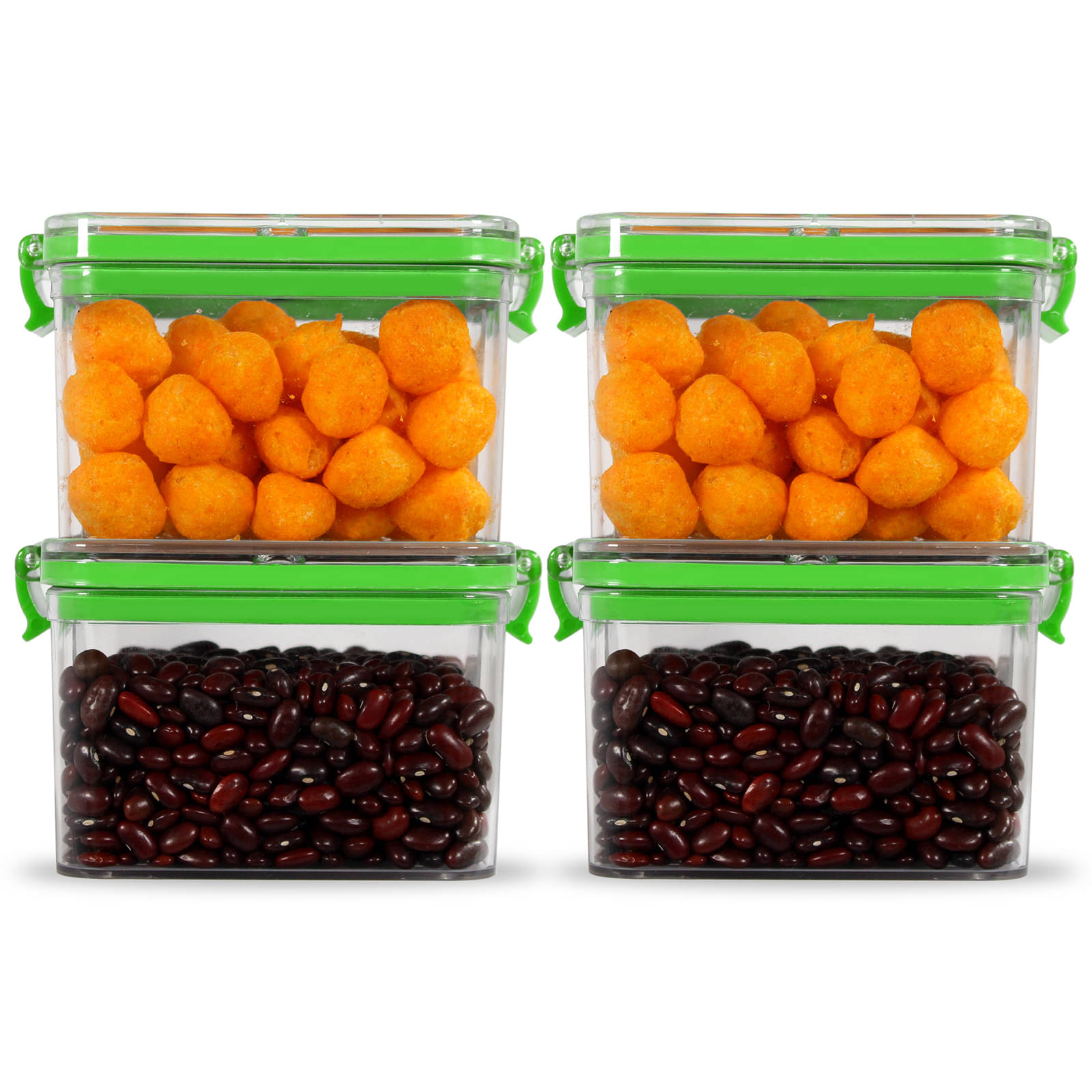     			PearlPet - PET Green Spice Container ( Set of 4 - 400 ml )