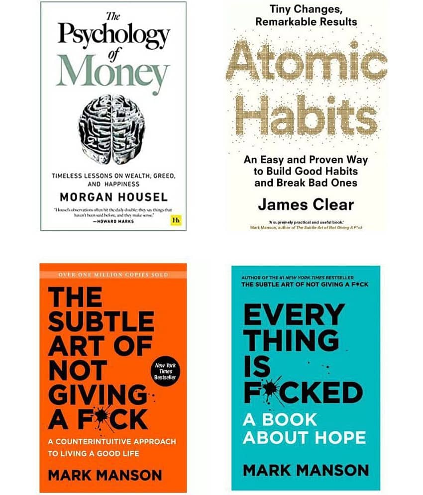 Psychology of money + Atomic habit + The subtle art + Every thing - Stationery | Buy online on ZillyBuy