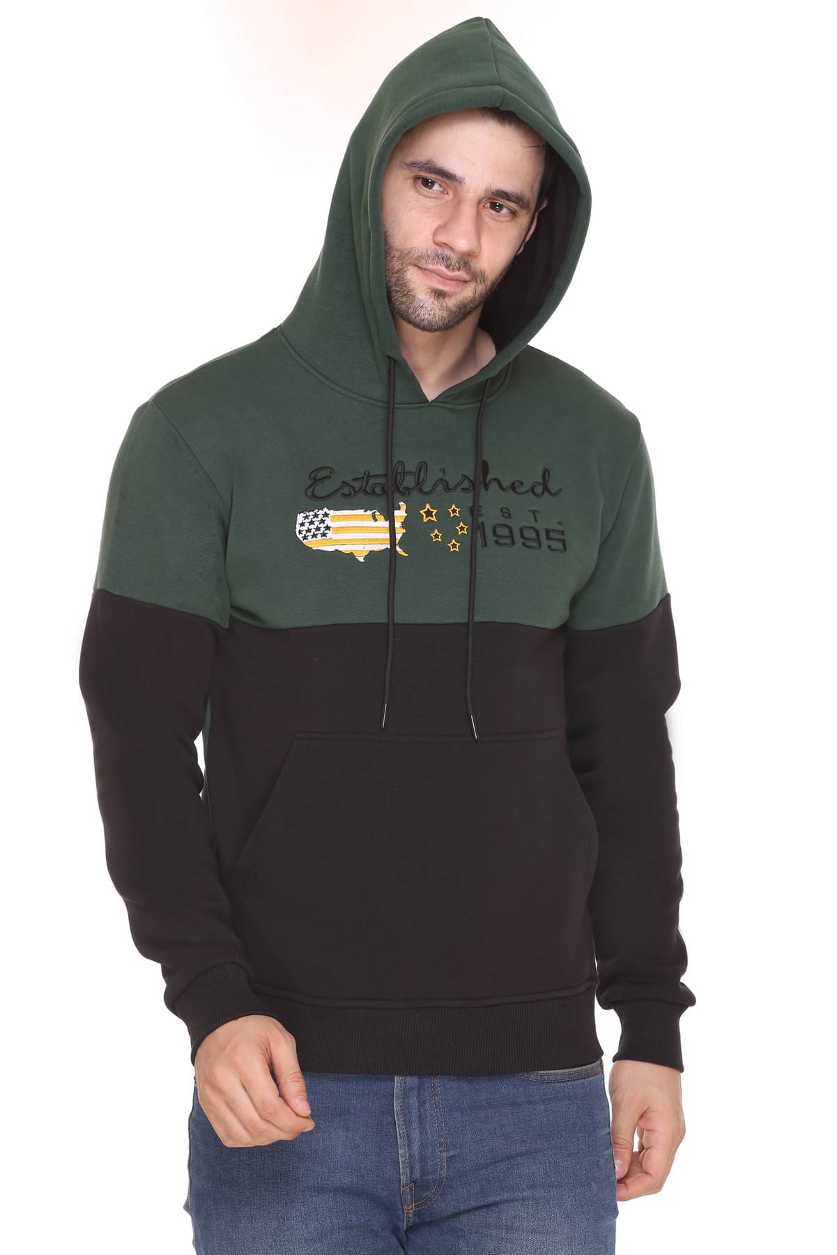 RF RAVES - Green Cotton Blend Regular Fit Men's Sweatshirt ( Pack of 1 ) RF RAVES - Green Cotton Blend Regular Fit Men's Sweatshirt ( Pack of 1 )