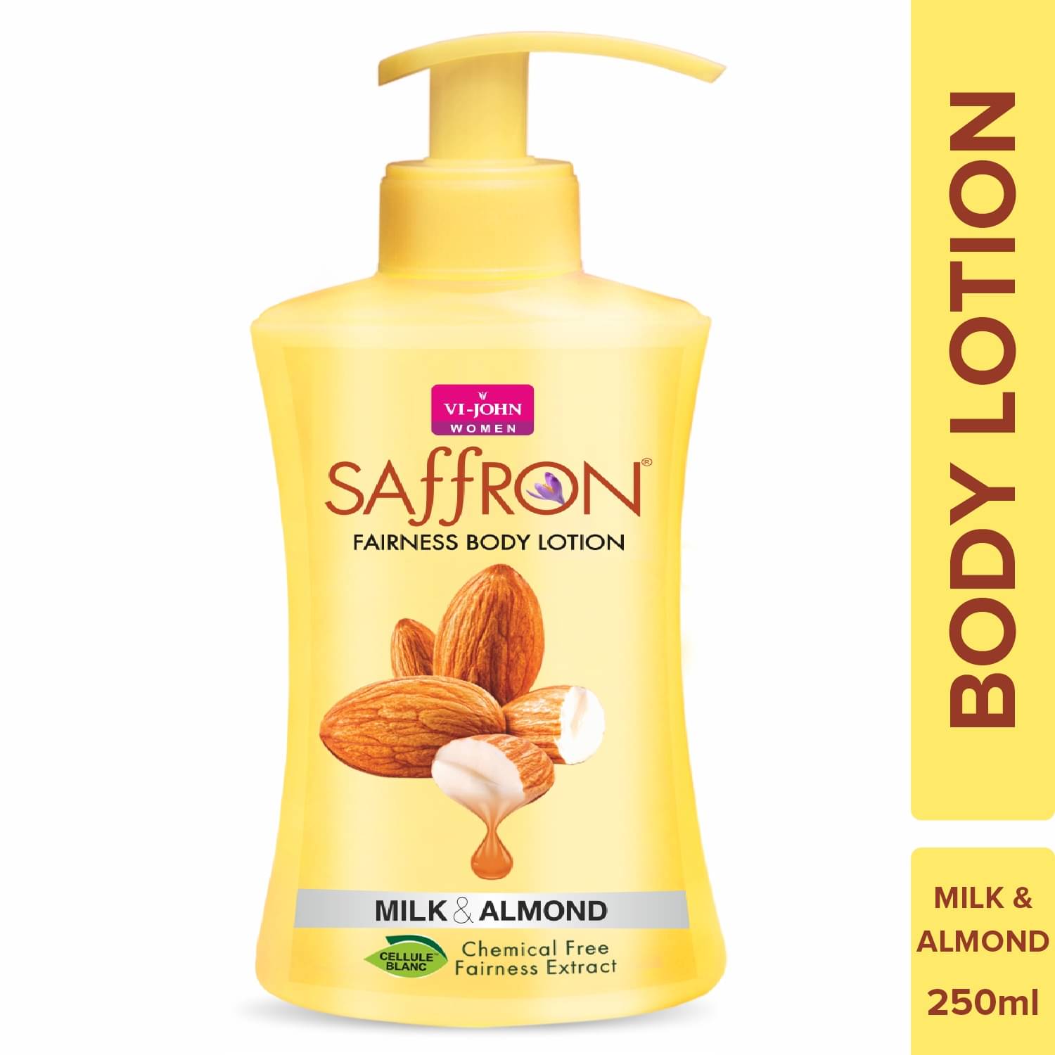     			VI-JOHN Saffron Milk Almond Fairness Body Lotion for Men & Women 250ml