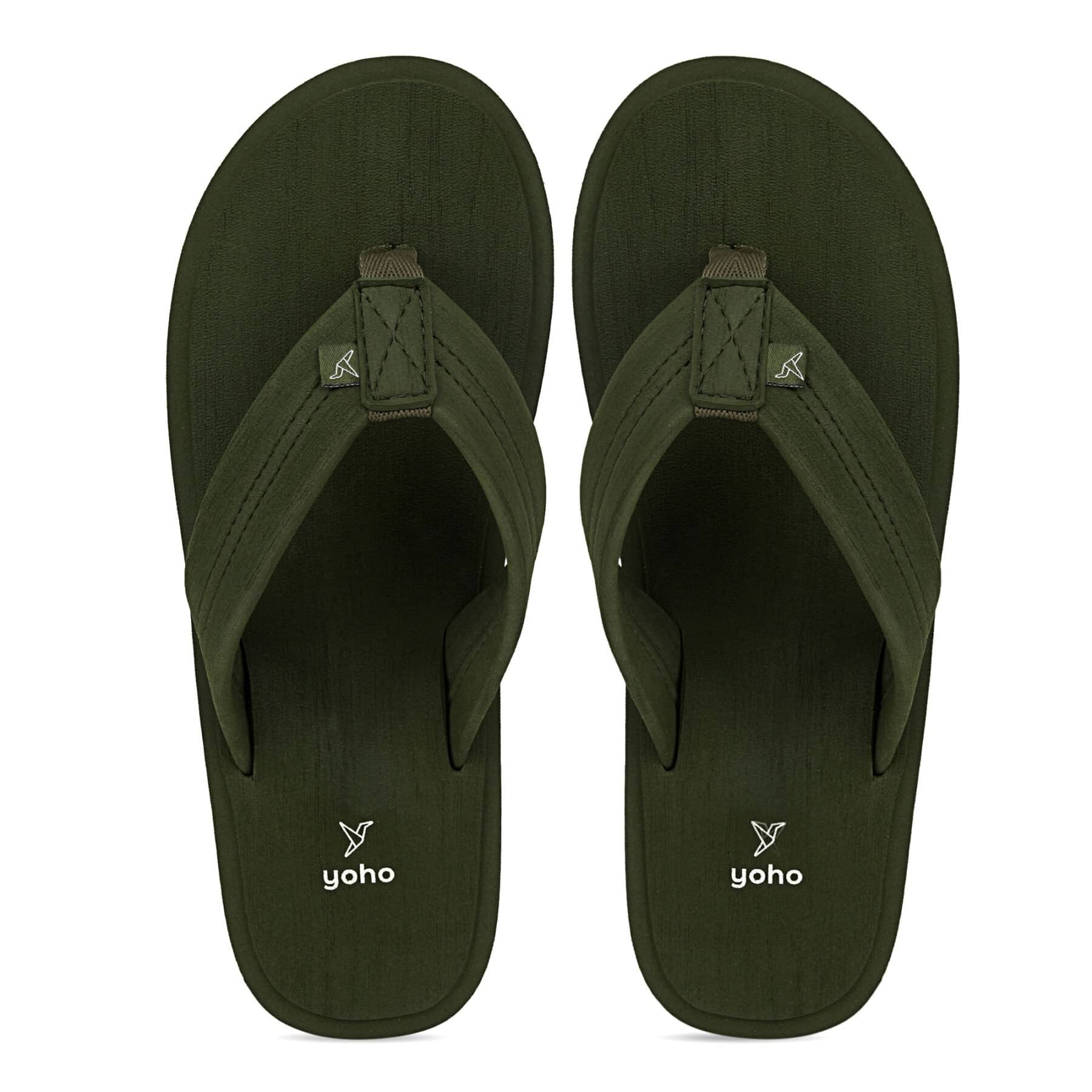     			Yoho - Olive Men's Thong Flip Flop