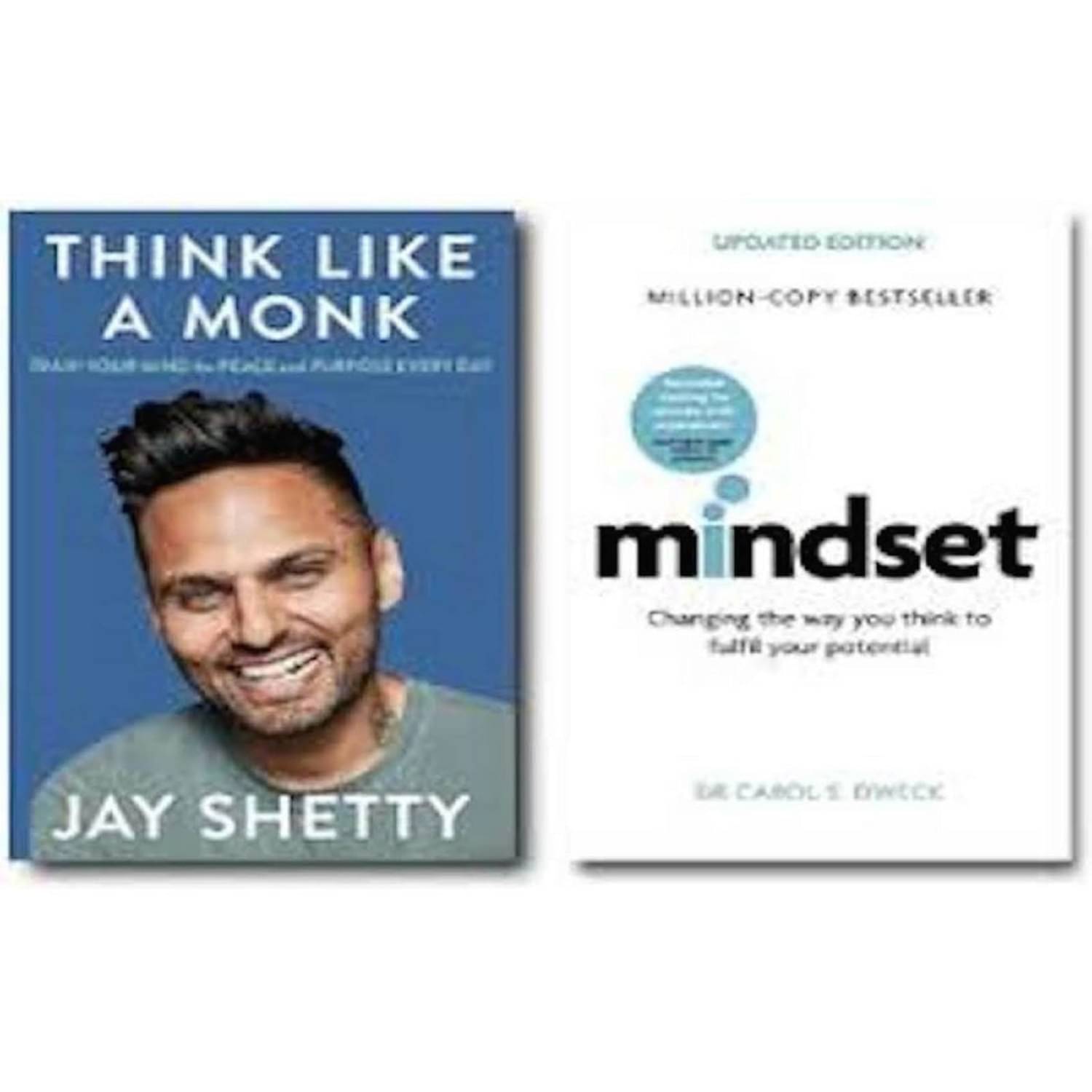     			(2 Books Combo ) Think Like a Monk + Mindset