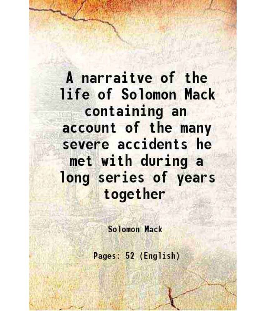     			A narraitve of the life of Solomon Mack 1811 [Hardcover]