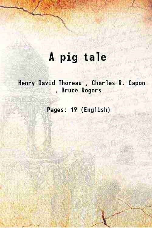     			A pig tale 1947 [Hardcover]