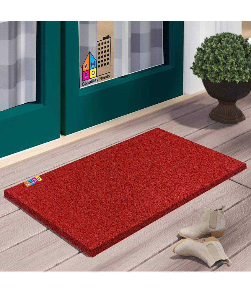     			AMRO Beautility Needs Red Single Anti-skid Door Mat - ( 60 X 40 cm )