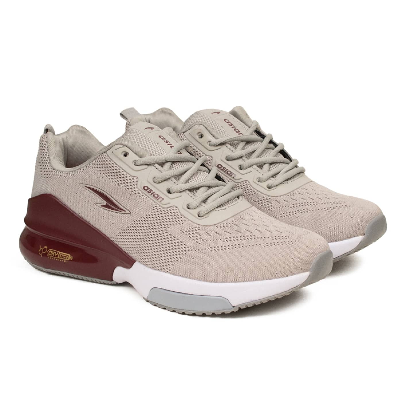 ASIAN - OXYGEN-01 White Men's Sports Running Shoes - Sports Shoes | Buy online on ZillyBuy
