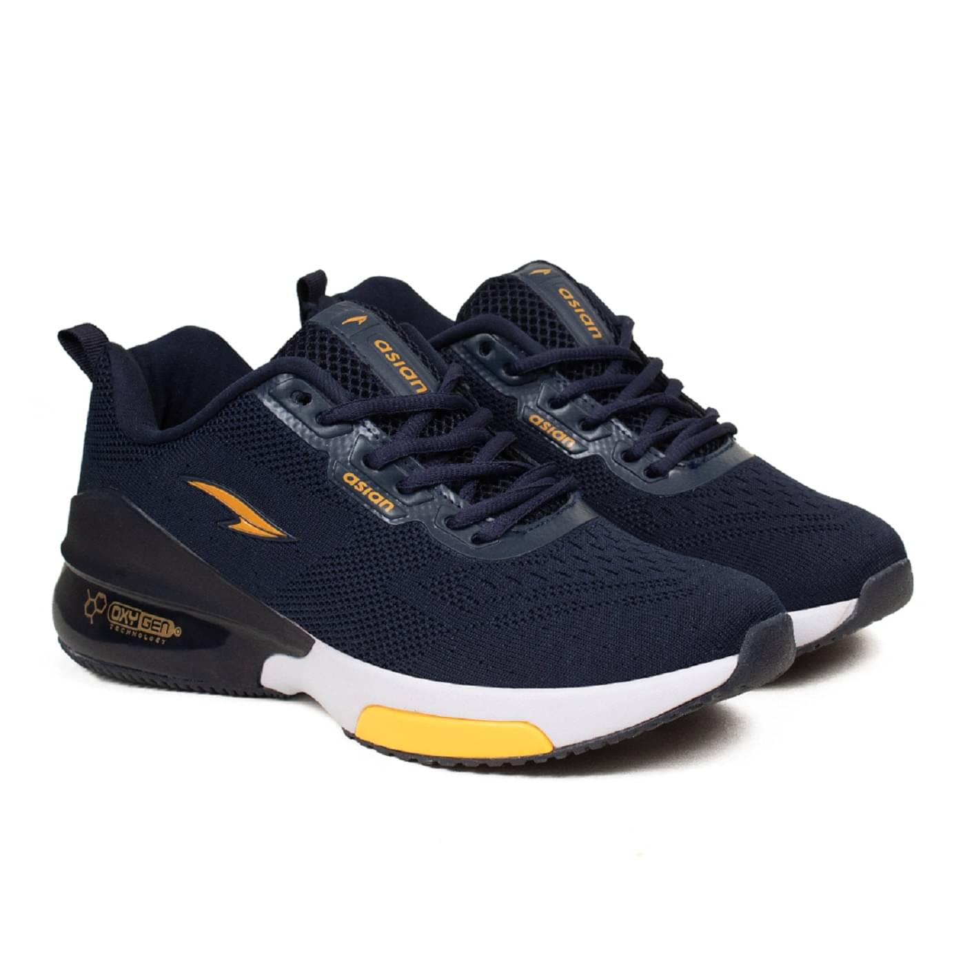     			ASIAN - OXYGEN-01 Navy Men's Sports Running Shoes