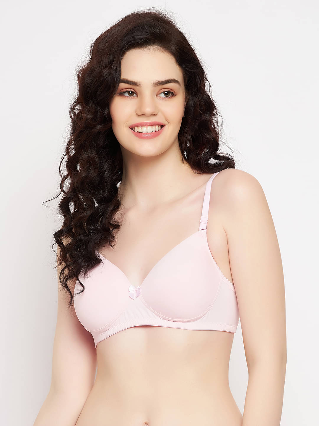     			Clovia Nylon Lightly Padded Women's Everyday Bra ( Pink )