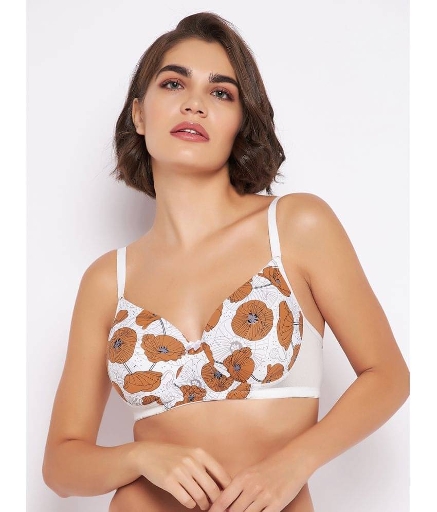     			Clovia Nylon Lightly Padded Women's T-Shirt Bra ( White )