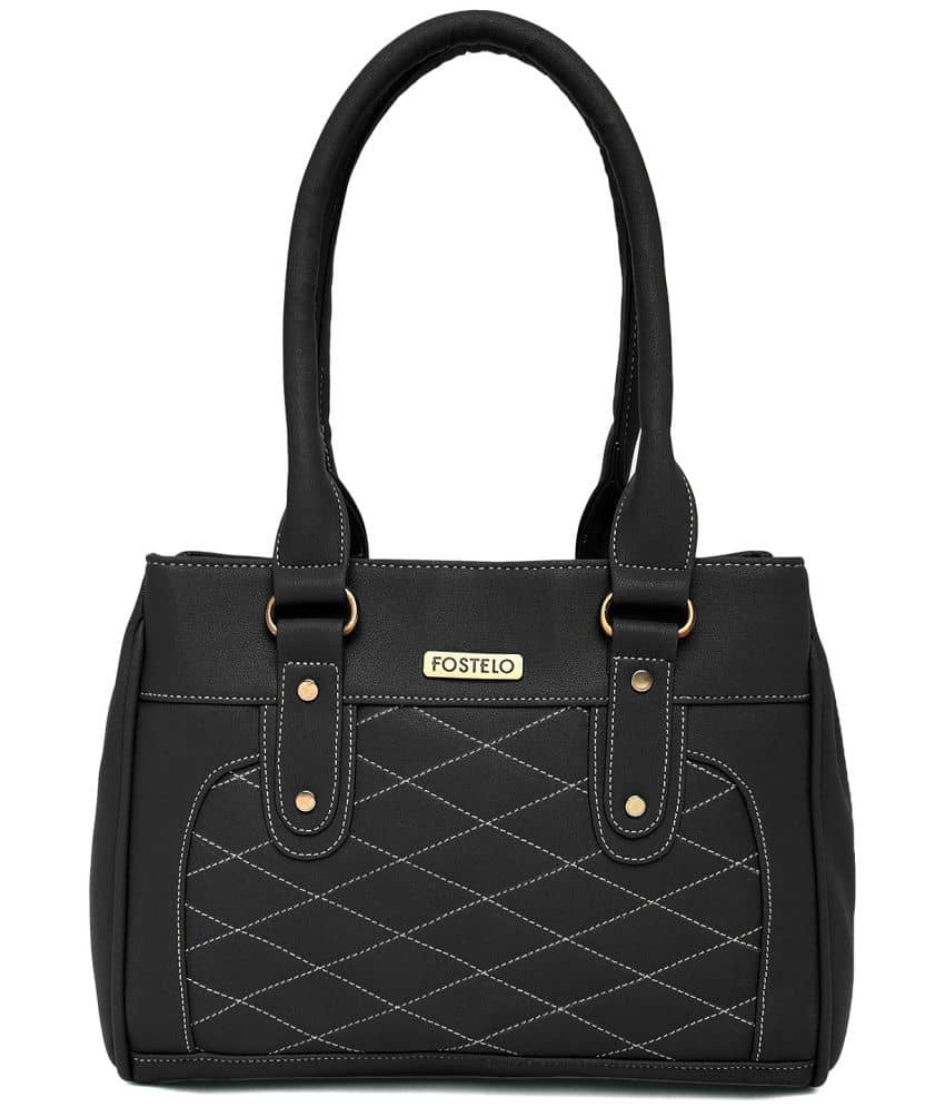 Fostelo - Black PU Shoulder Bag - Handbags | Buy online on ZillyBuy