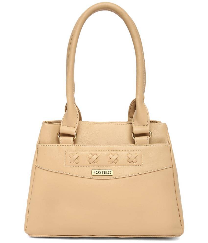     			Fostelo - Cream PU Shoulder Bag