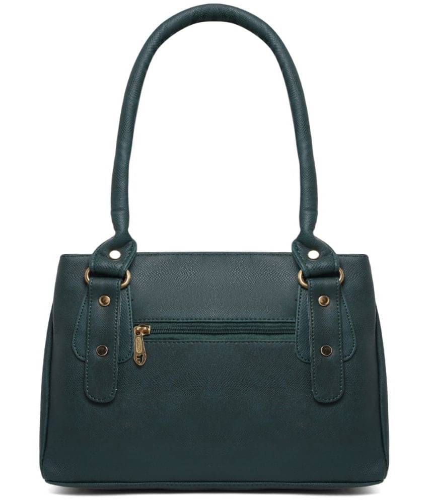     			Fostelo - Green PU Shoulder Bag