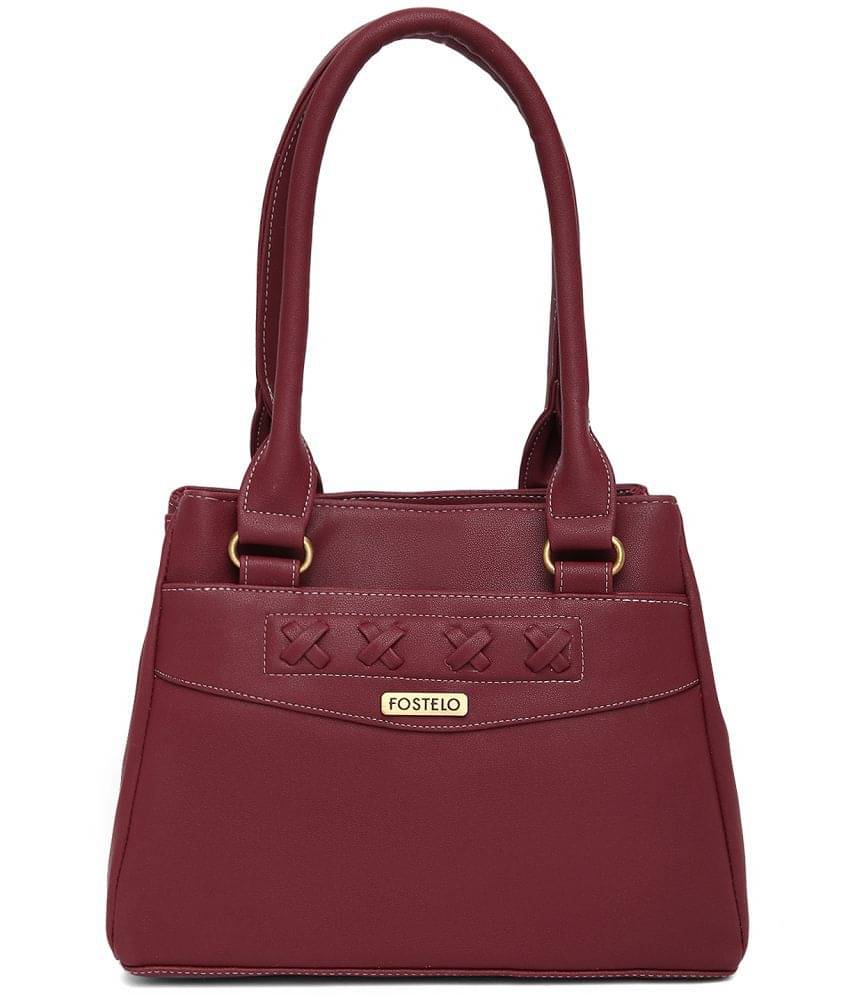     			Fostelo Shoulder Bag PU Set of 1 ( Maroon )