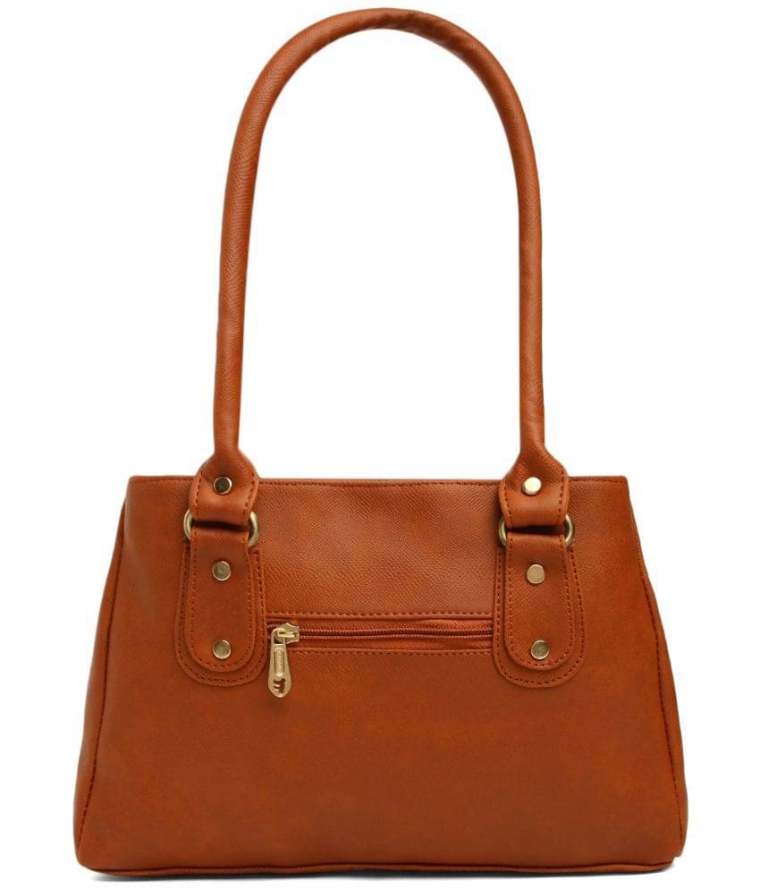     			Fostelo Handheld PU Set of 1 ( Tan )