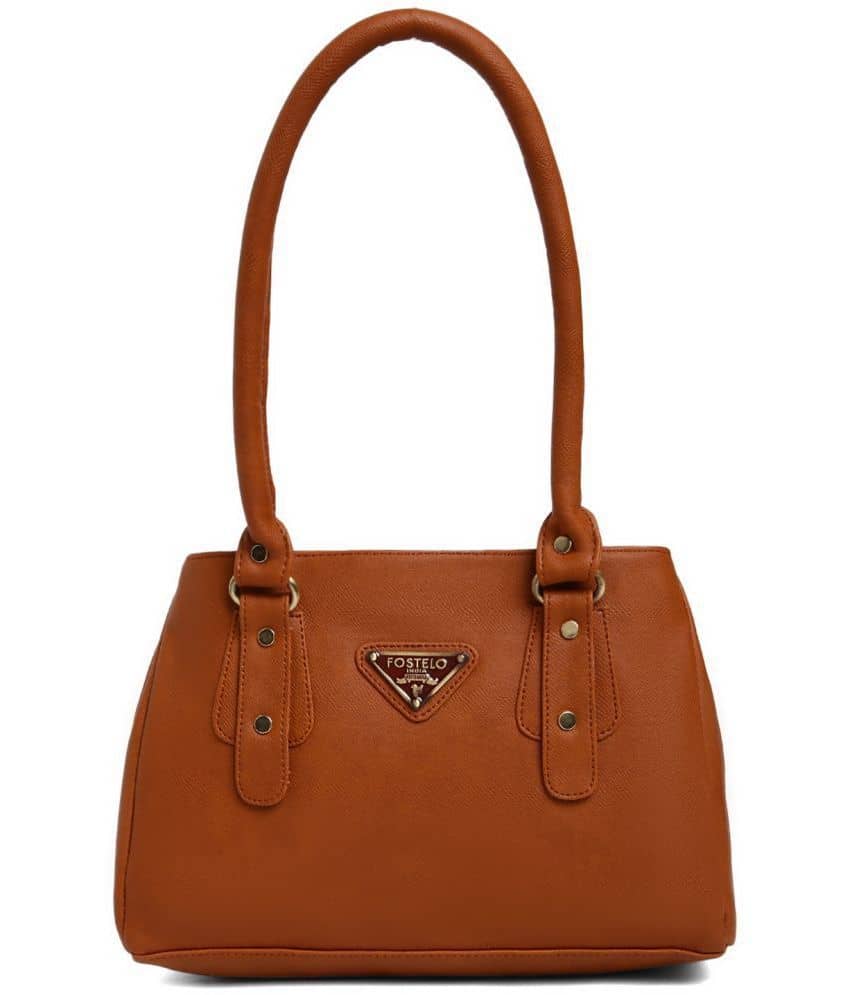 Fostelo Shoulder Bag PU Set of 1 ( Tan ) - Handbags | Buy online on ZillyBuy