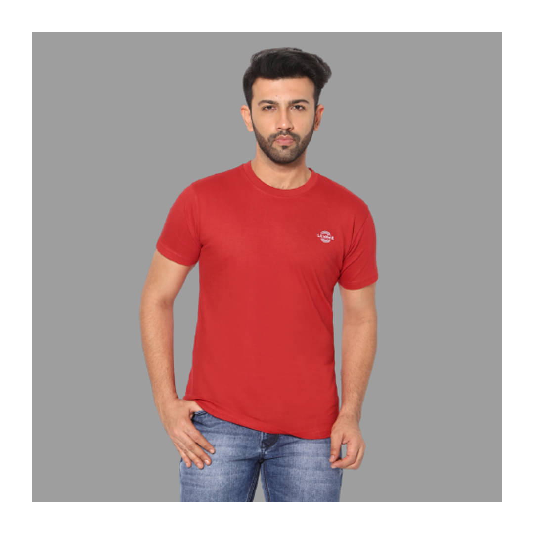     			LA'eNviE - Red Cotton Slim Fit Men's Sports T-Shirt ( Pack of 1 )