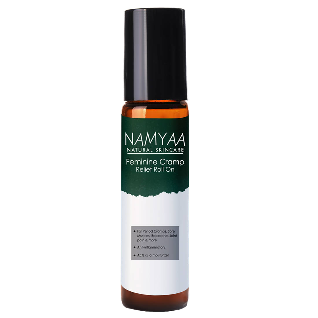     			Namyaa Feminine Cramp Relief Roll On | For Period Cramps, Lower Back Pain & Body Pain | 10Ml