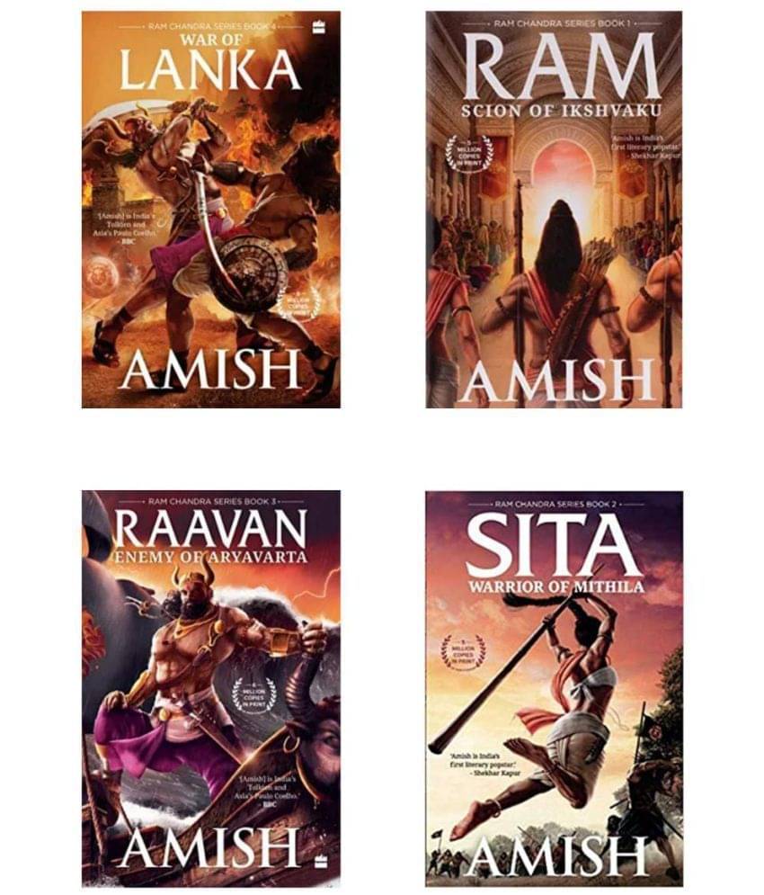     			Ram Scion Of Ikshvaku & Raavan Enemy of Aryavarta, & SITA Warrior of Mithila, & War of Lanka ( Ram Chandra Series 4 Books Combo ) English , Paperback ,By Amish Tripathi
