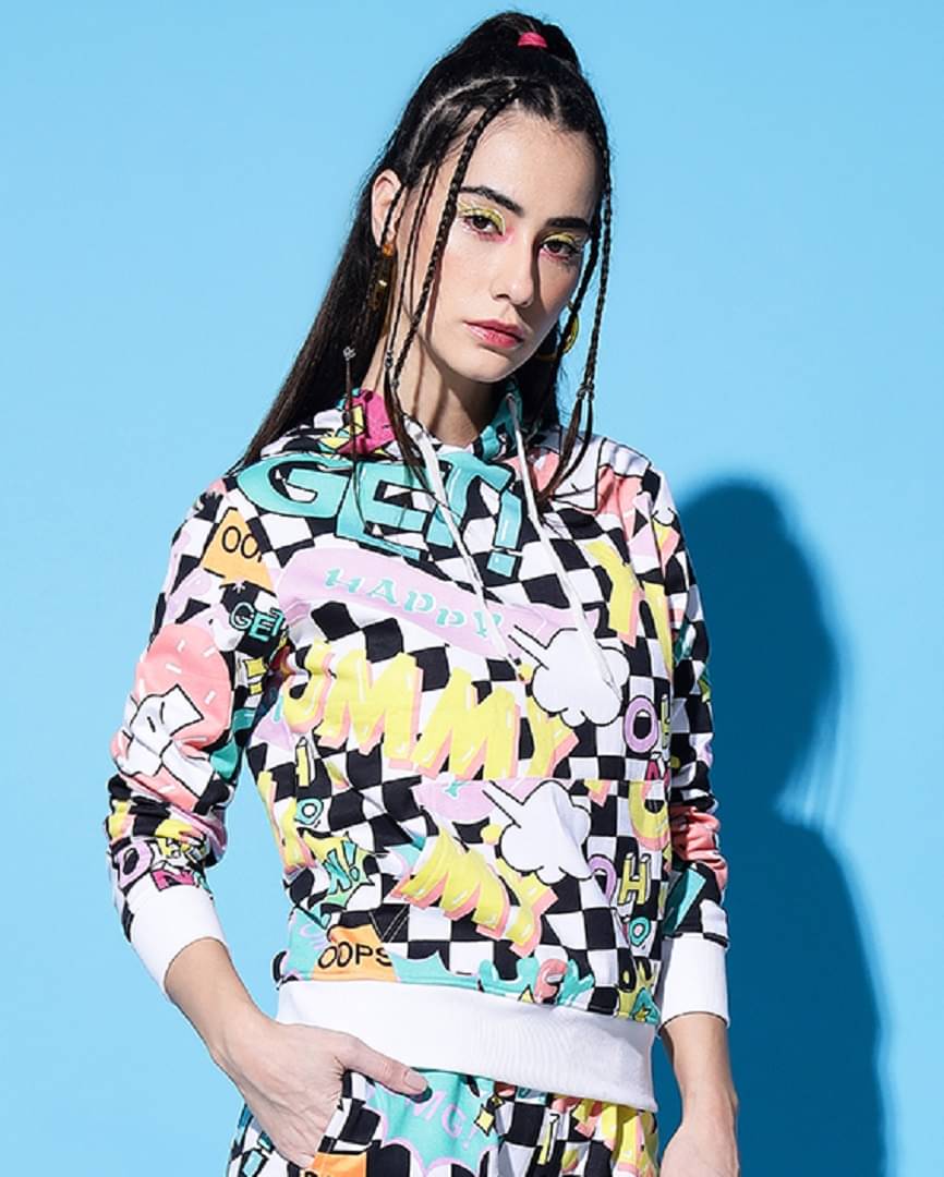 The Dry State Fleece Multi Color Hooded Sweatshirt The Dry State Fleece Multi Color Hooded Sweatshirt