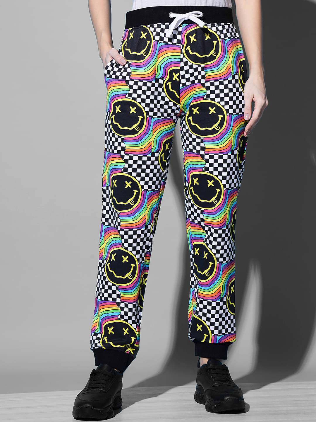     			The Dry State - Multicolor Cotton Regular Women's Joggers ( Pack of 1 )