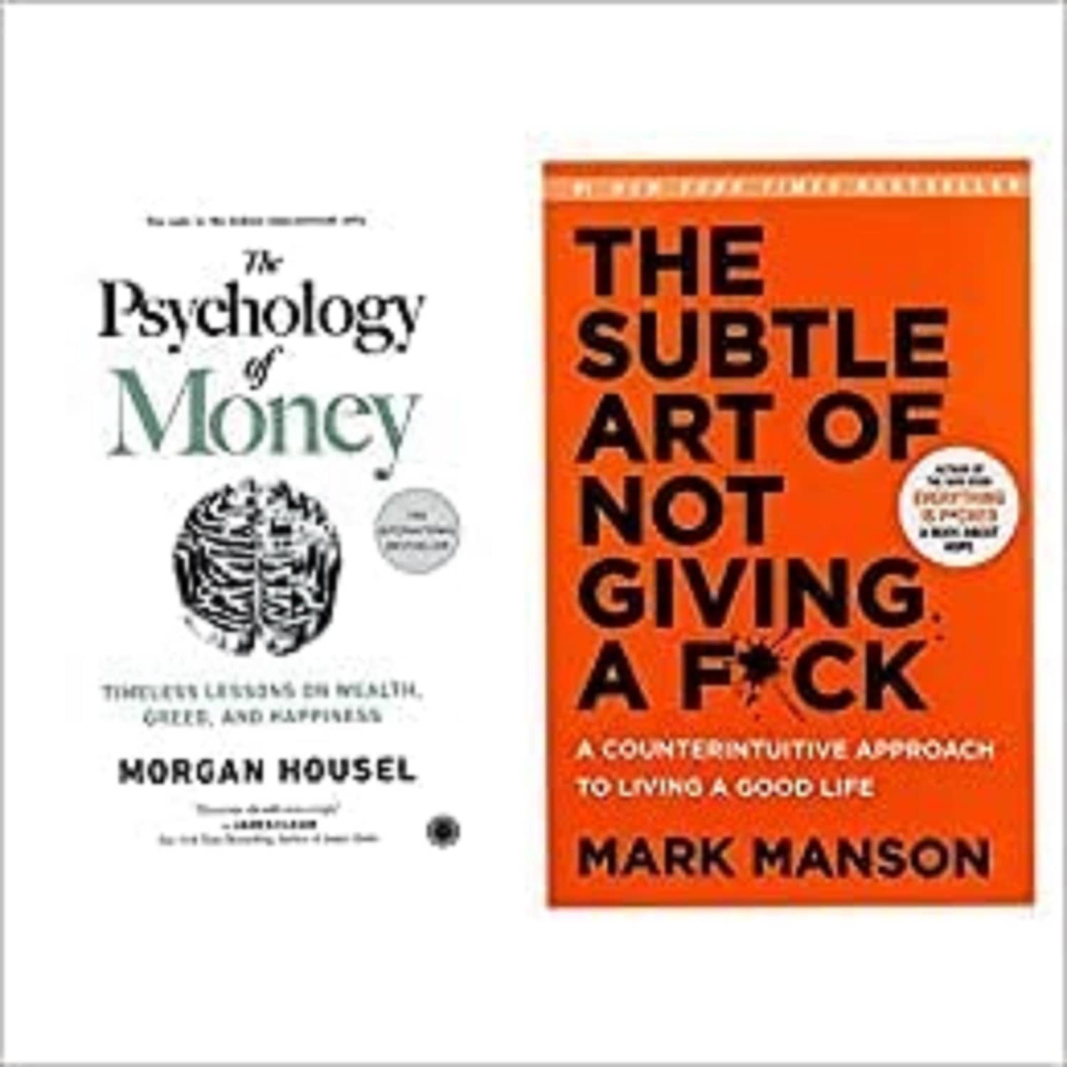 The Psychology of Money + The Subtle Art of Not Giving a F*ck POD (set of 2 books) Paperback