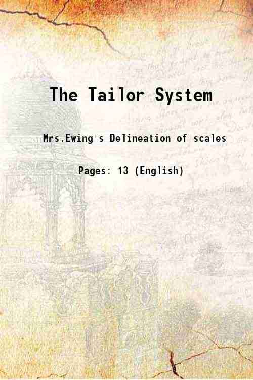     			The Tailor System 1869 [Hardcover]