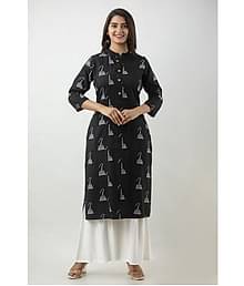 MAUKA - Black Straight Rayon Women's Stitched Salwar Suit ( Pack of 1 )