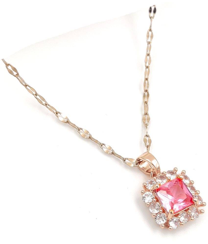     			Darshini Designs - Pink Pendant ( Pack of 1 )