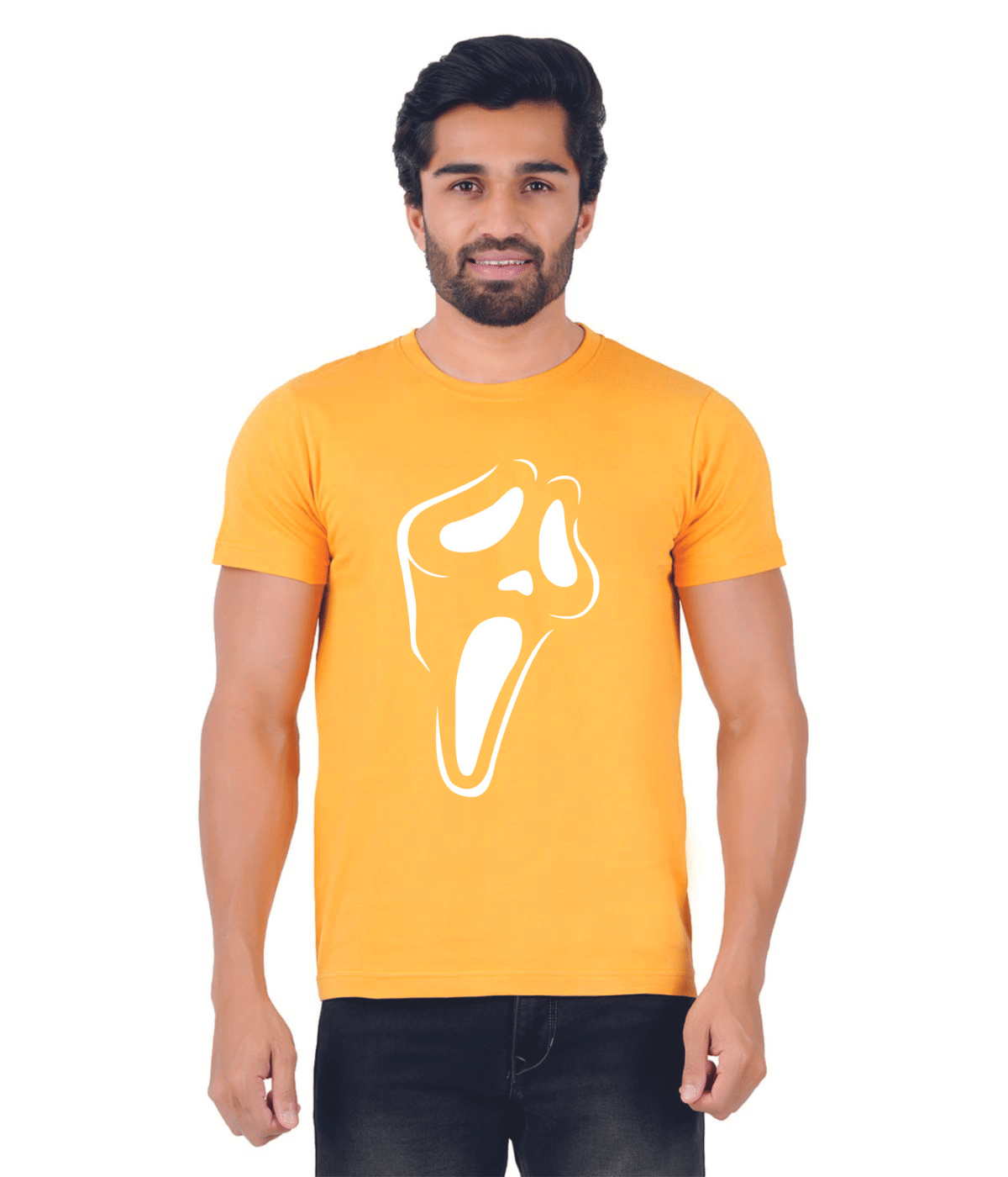 ferocious Pack of 1 Cotton Regular Fit Men's T-Shirt ( Yellow ) ferocious Pack of 1 Cotton Regular Fit Men's T-Shirt ( Yellow )