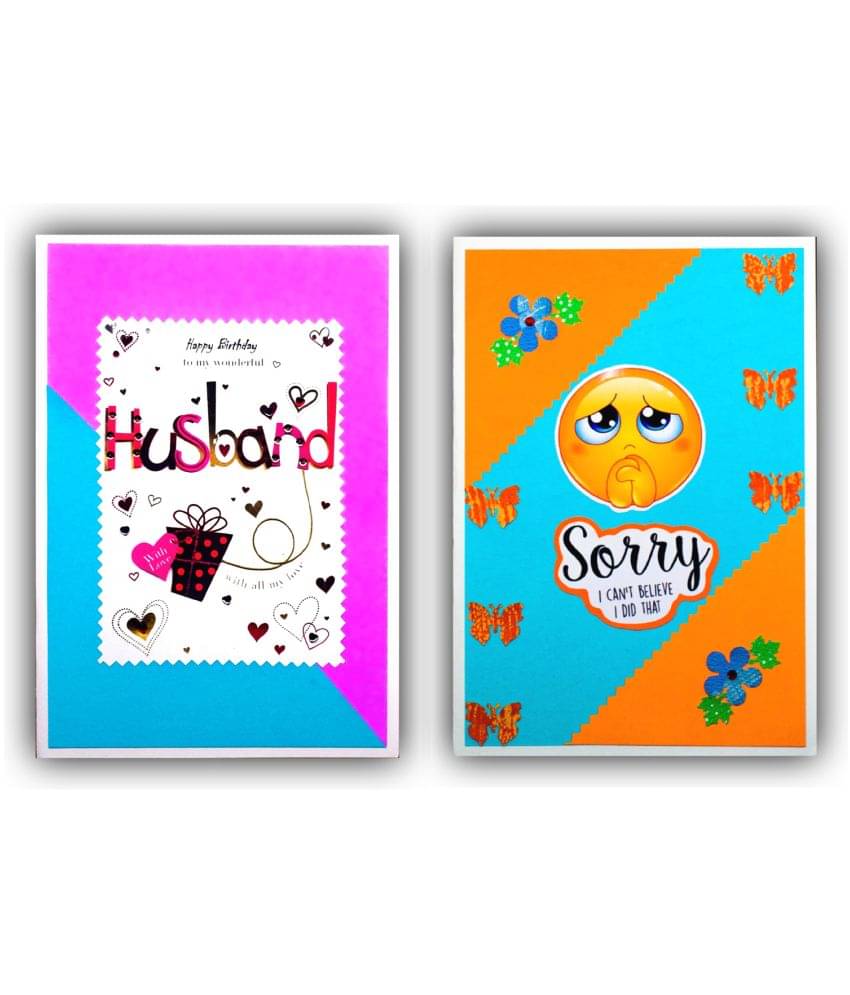 AanyaCentric Birthday and Sorry Greeting Card For Husband Boyfriend Lover AanyaCentric Birthday and Sorry Greeting Card For Husband Boyfriend Lover