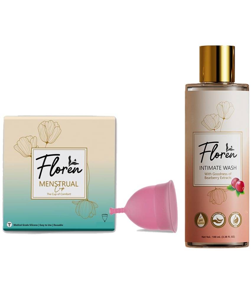 Floren - Silicone Reusable Menstrual Cup Large ( Pack of 2 ) Floren - Silicone Reusable Menstrual Cup Large ( Pack of 2 )