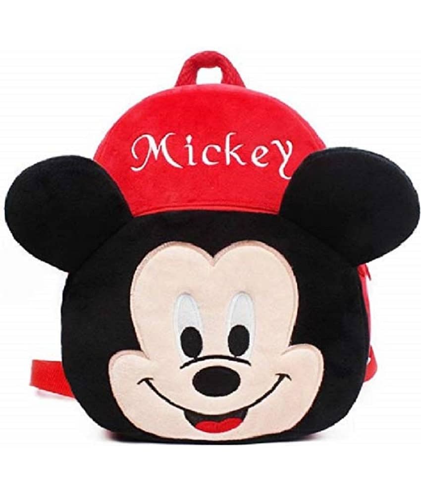 Mickey Kids 10Litres School Bag Soft Plush Backpacks Cartoon Baby Boy Girl (2-5 Years) - Stationery | Buy online on ZillyBuy