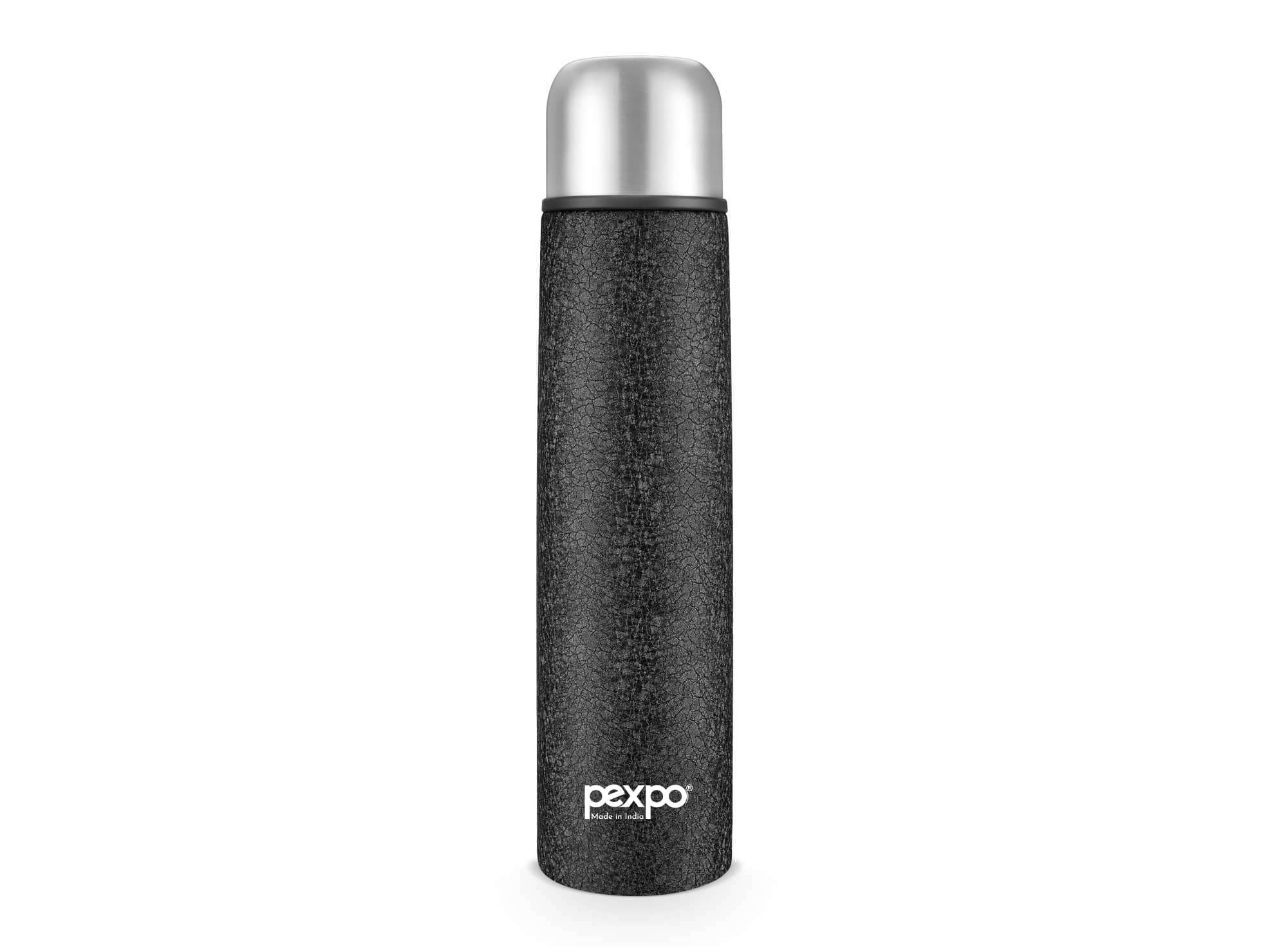 Pexpo 1000ml 18 Hrs Hot and Cold Flask, Flip Pro 1000ml Vacuum Water Bottle (Pack of 1, Blue)