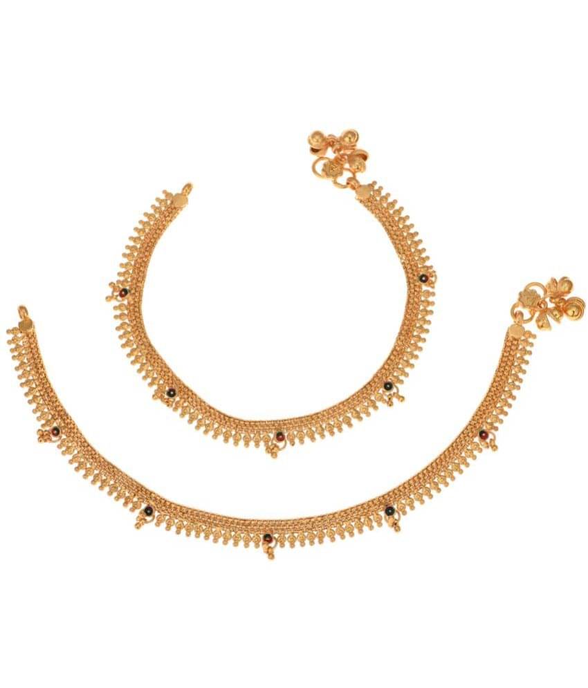 AanyaCentric - Gold Anklets ( Pack of 1 ) AanyaCentric - Gold Anklets ( Pack of 1 )