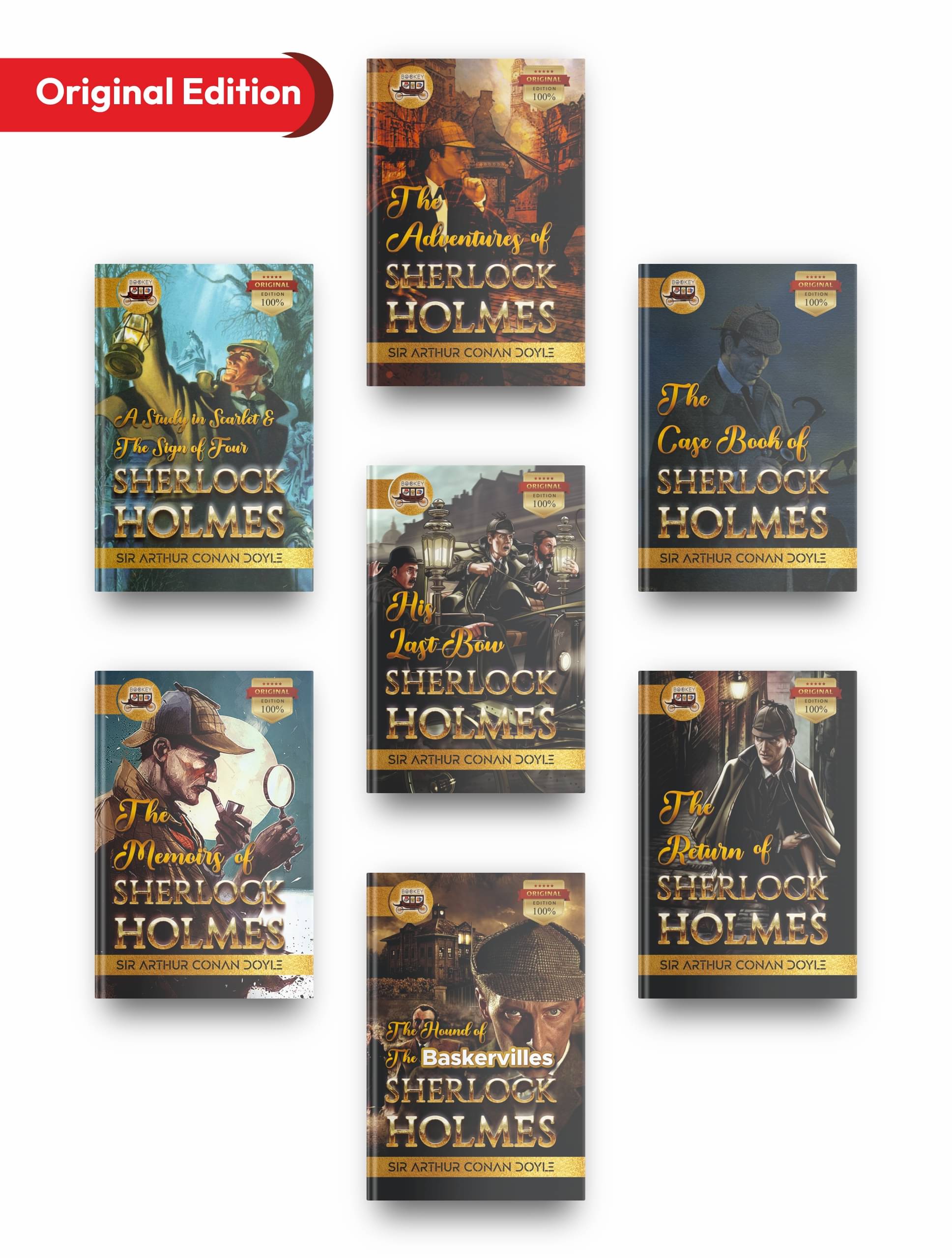     			Bookey Sherlock Holmes By Sir Arthur Conan Doyle- A Complete Collection Of 7 Books Like The Return Of Sherlock Holmes, The Memoirs Of Sherlock Holmes, The Adventures Of Sherlock Holmes & Many More