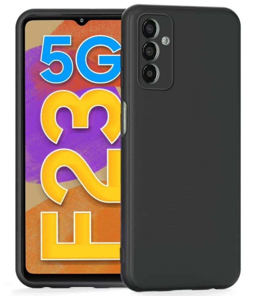 CASE VA - Black Silicon Plain Cases Compatible For Samsung Galaxy F23 5G ( Pack of 1 ) CASE VA - Black Silicon Plain Cases Compatible For Samsung Galaxy F23 5G ( Pack of 1 )